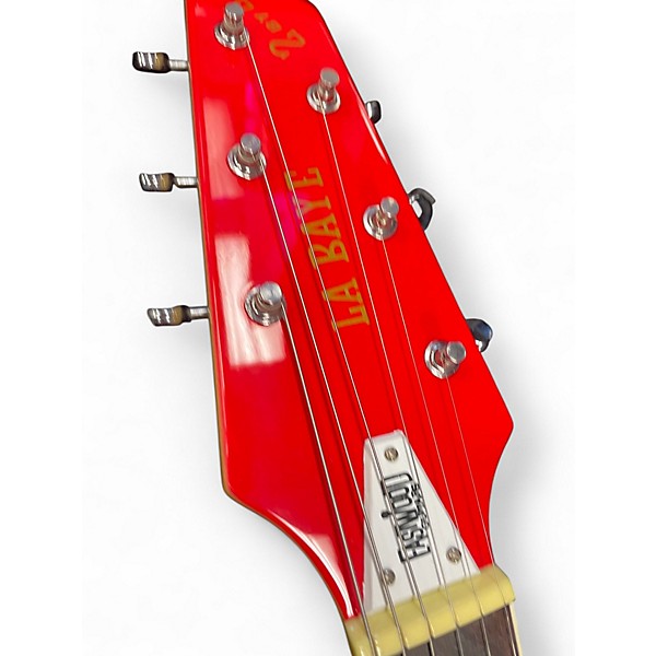 Used Eastwood LA BAYE 2X4 DEVO MODEL Candy Apple Red Solid Body Electric Guitar