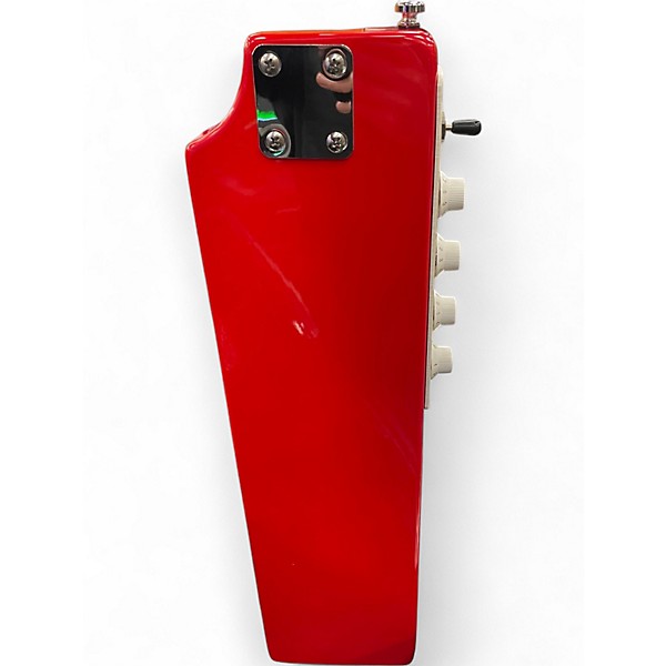 Used Eastwood LA BAYE 2X4 DEVO MODEL Candy Apple Red Solid Body Electric Guitar