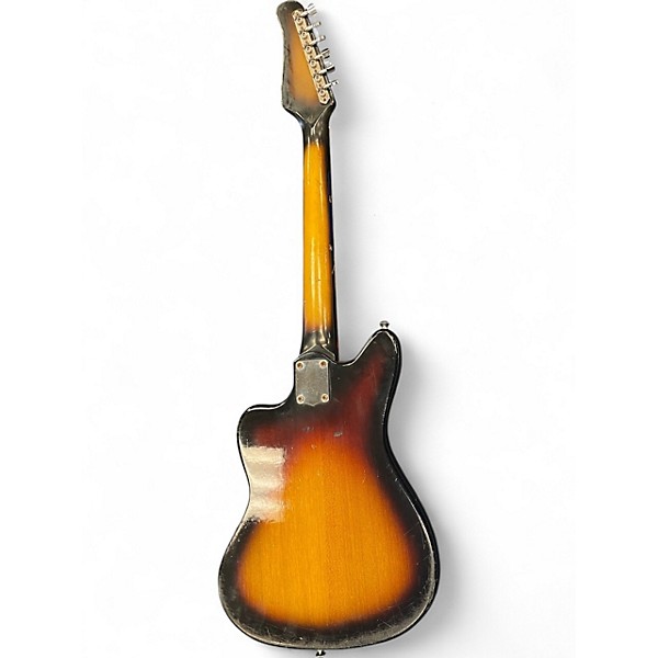 Vintage 1960s Teisco Audition Vintage Sunburst Solid Body Electric Guitar