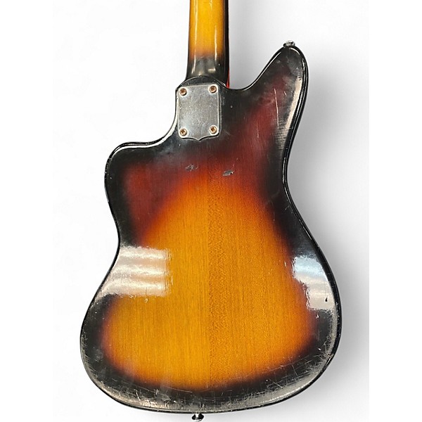 Vintage 1960s Teisco Audition Vintage Sunburst Solid Body Electric Guitar