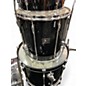 Used Pearl 5 Piece 90'S EXPORT DRUM SHELLS  Black Drum Kit