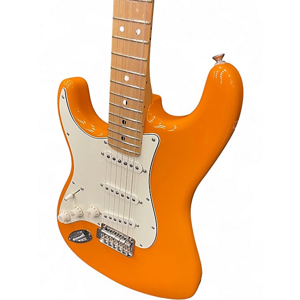 Used 2021 Fender Player Stratocaster LH Capri Orange Solid Body Electric Guitar