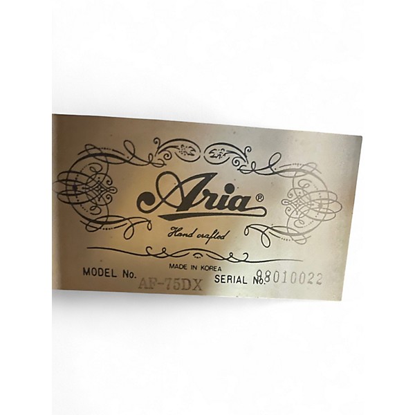 Used Aria AF75DX NATURAL Acoustic Guitar