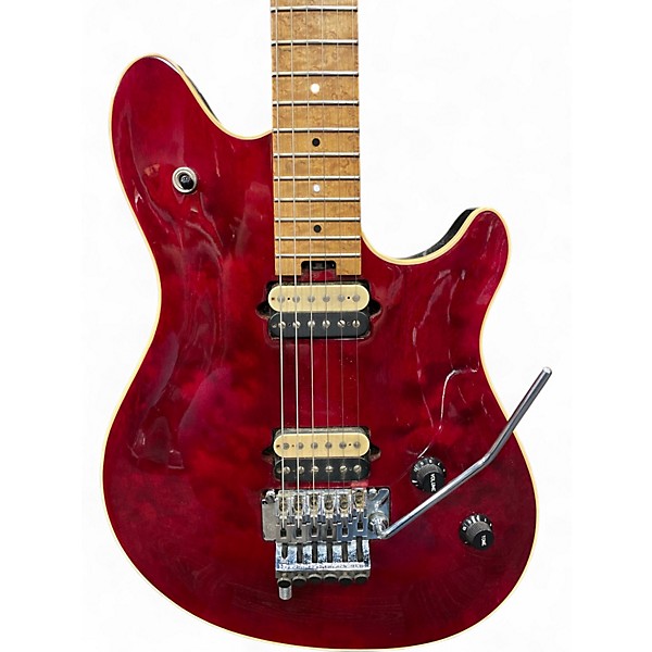 Vintage 1997 Peavey WOLFGANG CUSTOM CHERRY RED FLAME Solid Body Electric Guitar