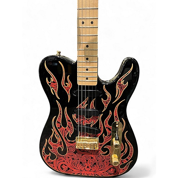 Used Fender Artist Series James Burton Telecaster Red Paisley Flame Solid Body Electric Guitar