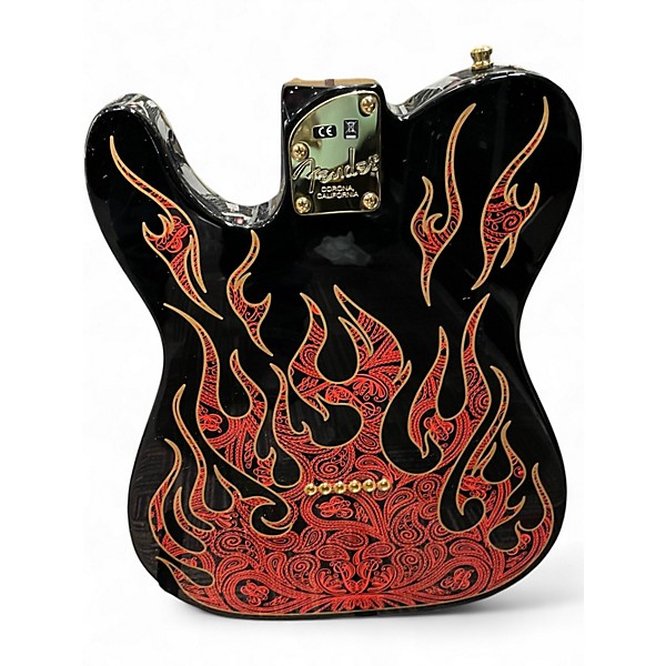 Used Fender Artist Series James Burton Telecaster Red Paisley Flame Solid Body Electric Guitar