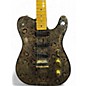 Vintage 1995 Fender Artist Series James Burton Telecaster Black & Gold Paisley Solid Body Electric Guitar