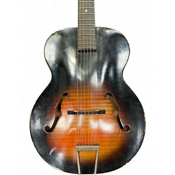 Vintage 1960s Harmony monterey 3 Color Sunburst Acoustic Guitar