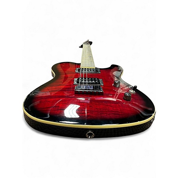 Used Fender Special Edition Custom Telecaster FMT HH Black Cherry Burst Solid Body Electric Guitar