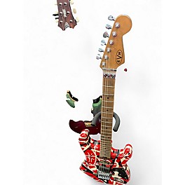 Used EVH Striped Series Frankie red Solid Body Electric Guitar