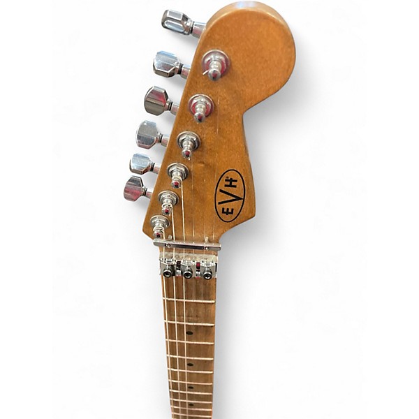 Used EVH Striped Series Frankie red Solid Body Electric Guitar