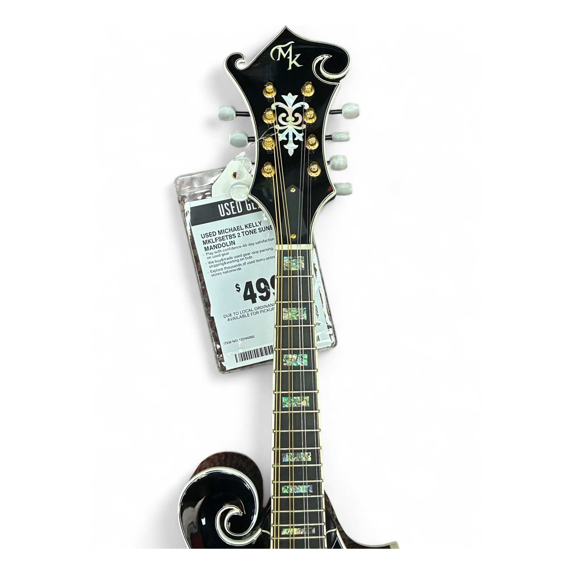Used Michael Kelly MKLFSETBS 2 Tone Sunburst Mandolin 2 Tone