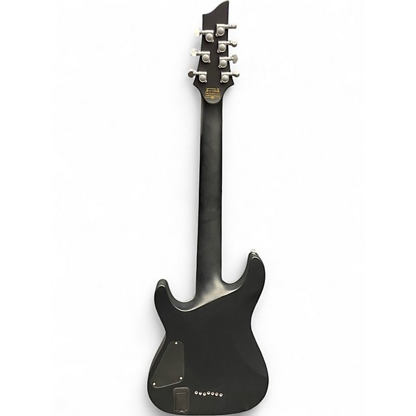 Used Schecter Guitar Research Diamond Series Damien Platinum 7 Trans Black Solid Body Electric Guitar