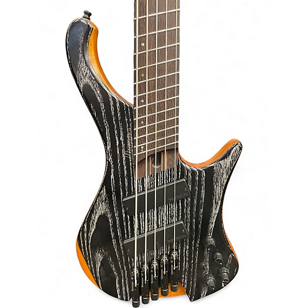 Used Ibanez EHB1135MS Silver Wave Black Low Gloss Electric Bass Guitar