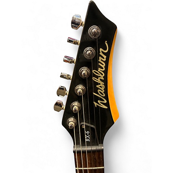Used Washburn RX6B 3/4 Size Black Solid Body Electric Guitar