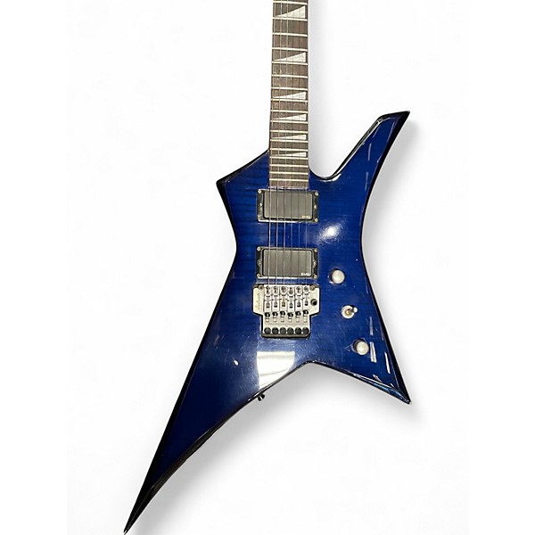 Used 2000s Jackson KELLY STAR PRO SERIES Trans Blue Solid Body Electric Guitar
