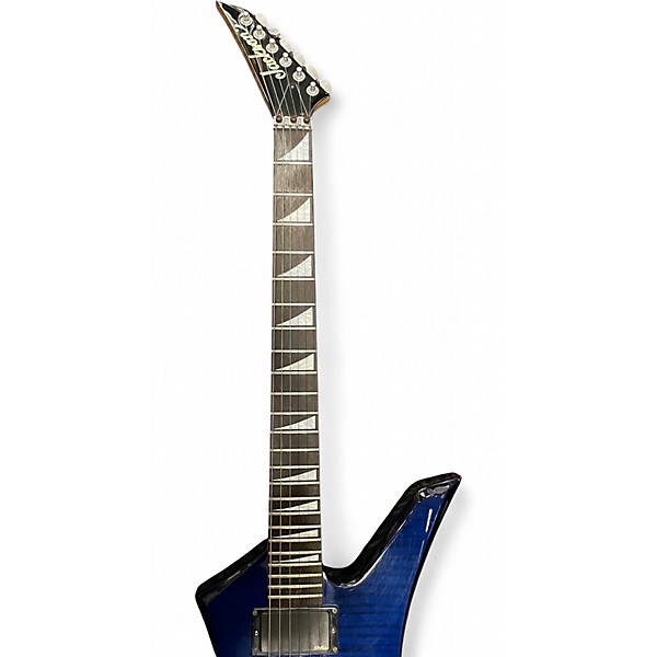 Used 2000s Jackson KELLY STAR PRO SERIES Trans Blue Solid Body Electric Guitar
