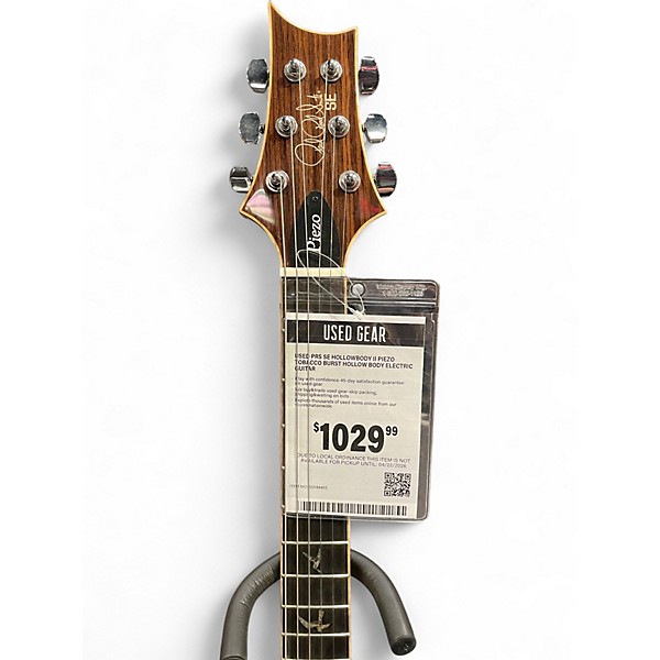 Used PRS SE HOLLOWBODY II PIEZO TOBACCO BURST Hollow Body Electric Guitar