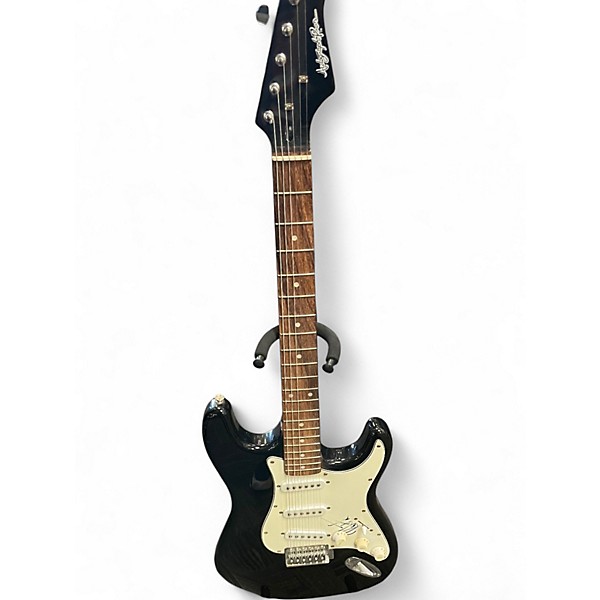 Used Autograph Pros strat black Solid Body Electric Guitar