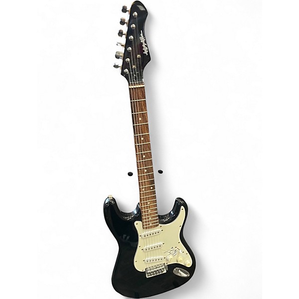 Used Autograph Pros strat black Solid Body Electric Guitar