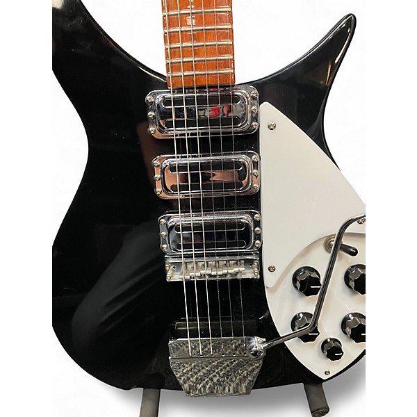 Used Rickenbacker 325V63 Black and White Solid Body Electric Guitar