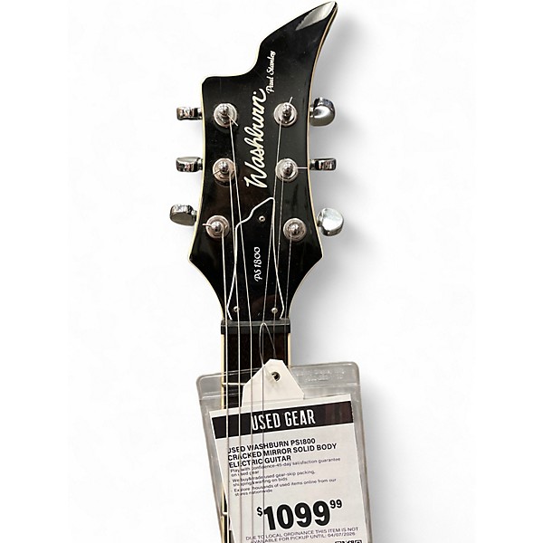 Used Washburn PS1800 Cracked Mirror Solid Body Electric Guitar