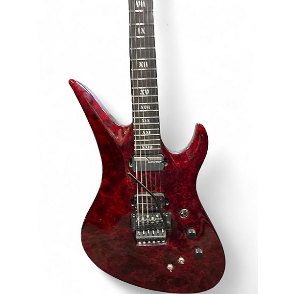 Used Schecter Guitar Research AVENGER FR S APOCALYPSE RED REIGN Solid Body Electric Guitar