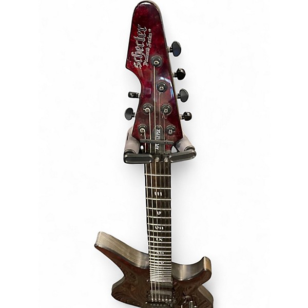 Used Schecter Guitar Research AVENGER FR S APOCALYPSE RED REIGN Solid Body Electric Guitar