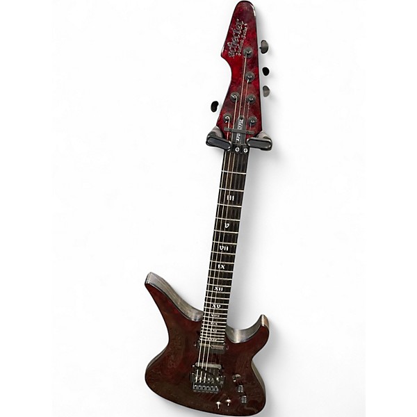 Used Schecter Guitar Research AVENGER FR S APOCALYPSE RED REIGN Solid Body Electric Guitar