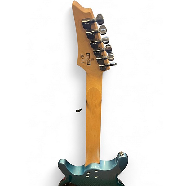 Used Ibanez S521 Metallic Aqua Marine Solid Body Electric Guitar