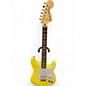 Used 2022 Fender Tom Delonge Signature Stratocaster Yellow Solid Body Electric Guitar thumbnail