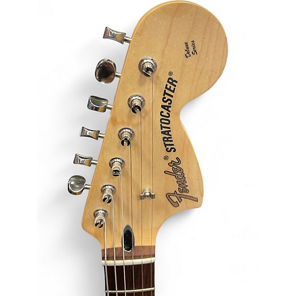 Used 2022 Fender Tom Delonge Signature Stratocaster Yellow Solid Body Electric Guitar