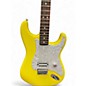 Used 2022 Fender Tom Delonge Signature Stratocaster Yellow Solid Body Electric Guitar
