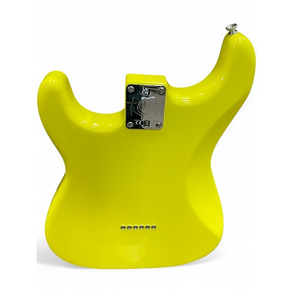 Used 2022 Fender Tom Delonge Signature Stratocaster Yellow Solid Body Electric Guitar