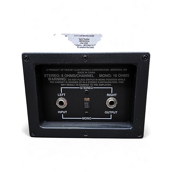 Used Peavey 212-c  Guitar Cabinet