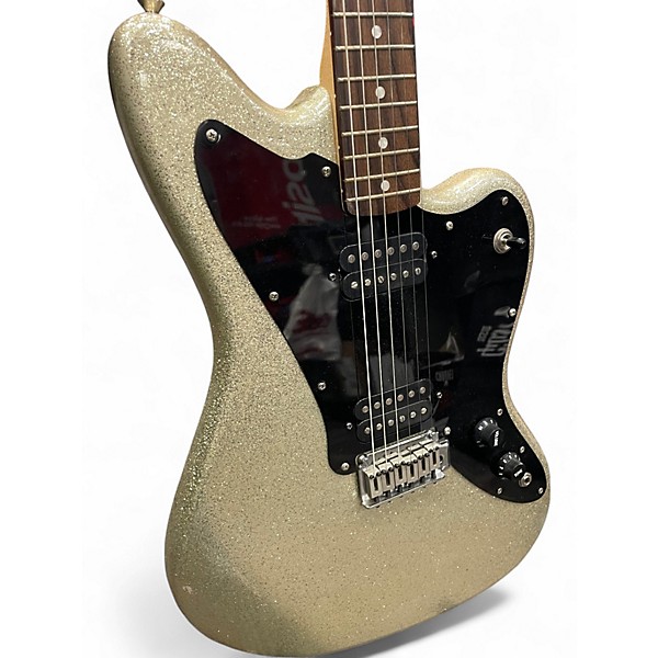 Used Squier Jagmaster Champagne Sparkle Solid Body Electric Guitar