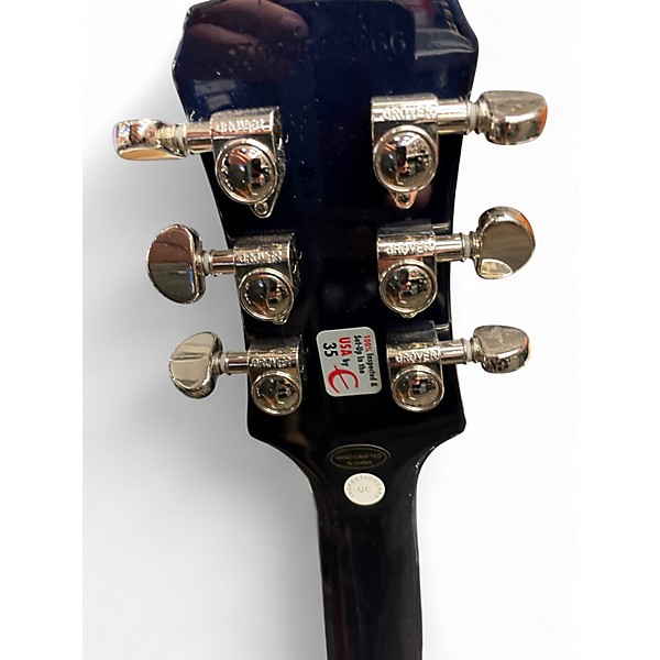 Used Epiphone Les Paul Standard Pro blue sunburst Solid Body Electric Guitar