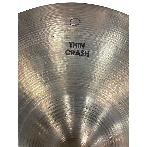 Used Zildjian 18in Thin Crash Cymbal