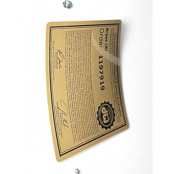 Used DW 14X6.5 Collector's Series Snare BLACK NICKEL BRASS Drum