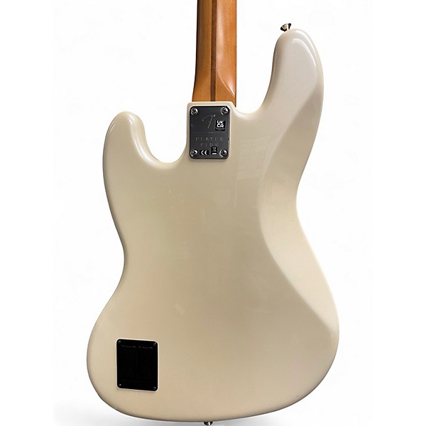 Used Fender Player Plus Active Jazz Bass Olympic Pearl Electric Bass Guitar