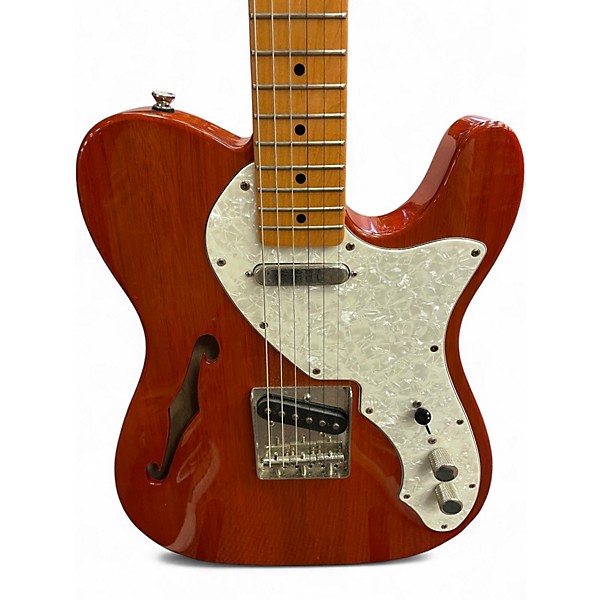 Used 2019 Squier Classic Vibe Telecaster Thinline Natural Hollow Body Electric Guitar