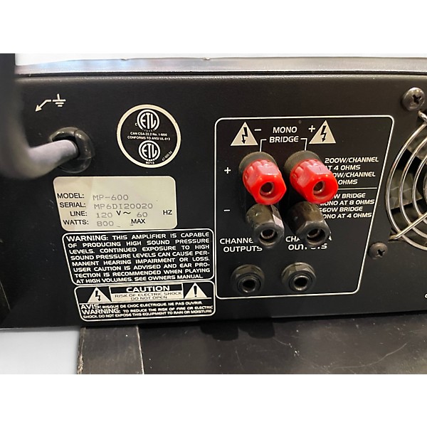 Used Audio Centron MP600 EQUINOX Power Amp