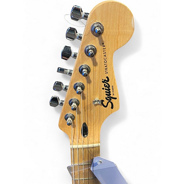 Used Squier Standard Stratocaster BLACK Solid Body Electric Guitar