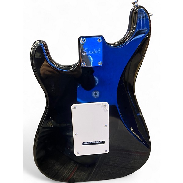 Used Squier Standard Stratocaster BLACK Solid Body Electric Guitar