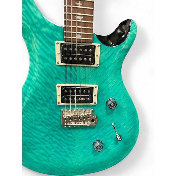 Used PRS SE Custom 24 Trans Green Solid Body Electric Guitar