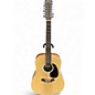Used Martin DX2 Natural 12 String Acoustic Electric Guitar thumbnail