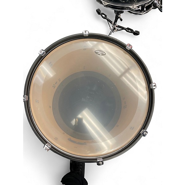 Used 2005 Pearl 5 Piece Forum carbon grey Drum Kit