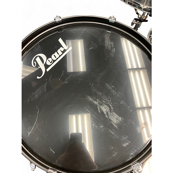 Used 2005 Pearl 5 Piece Forum carbon grey Drum Kit
