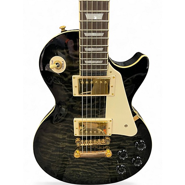 Used Epiphone Les Paul Ultra II Trans Black Solid Body Electric Guitar