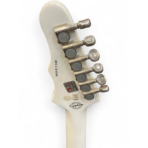 Used Epiphone Crestwood Antique Ivory Solid Body Electric Guitar